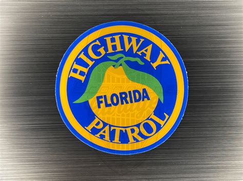 Florida Highway Patrol State Police Sticker 2.5 Round - Etsy