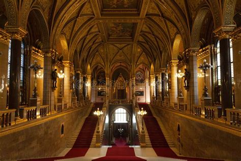 Inside Hungarian Parliament, Budapest, Hungary Stock Photo - Image of ...