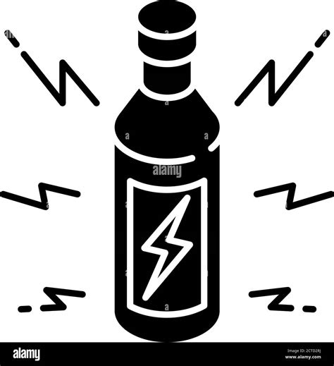 Energy drink black glyph icon Stock Vector Image & Art - Alamy