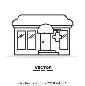 Apotek Vector Black White Colour Stock Vector (Royalty Free) 2258061431 ...