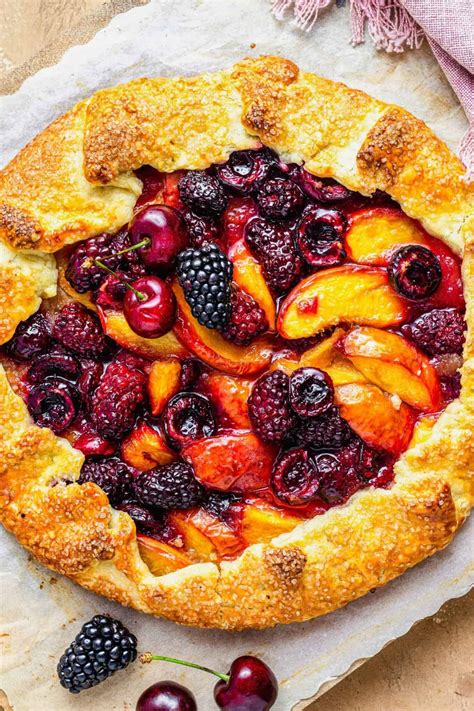 Stone Fruit and Blackberry Galette - Stunning Fruit Galette Recipe