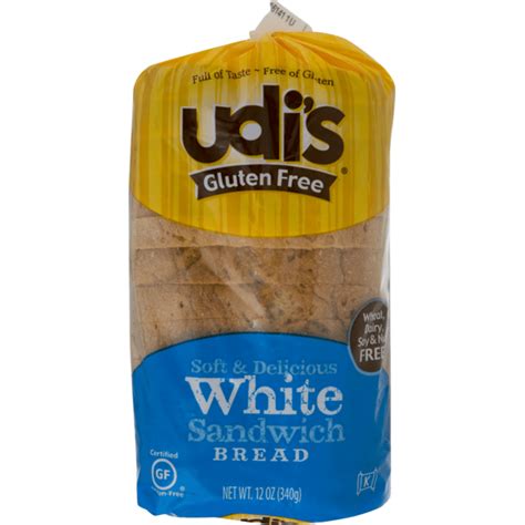 Udi's Gluten-Free Sandwich Bread White (12 oz) - Instacart