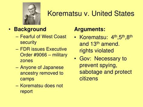 PPT - Korematsu v. United States PowerPoint Presentation, free download ...