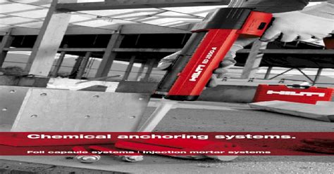 Hilti Fastening Technology Manual - Chemical Anchors - [PDF Document]