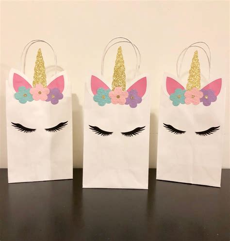 Unicorn Favor Bags - Etsy