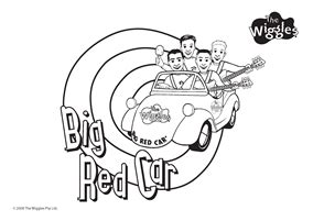 The Wiggles Coloring Page - Big Red Car! - Expertise - SavvyAuntie.com