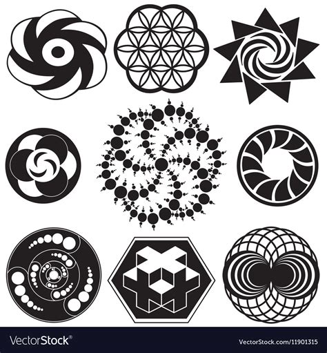 Crop circle designs Royalty Free Vector Image - VectorStock