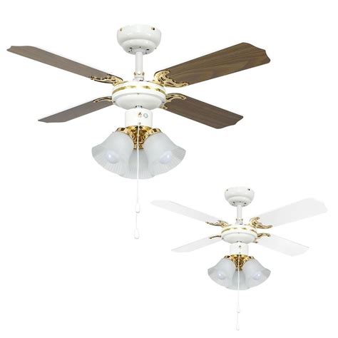 Polished Brass Ceiling Fans With Lights | Shelly Lighting