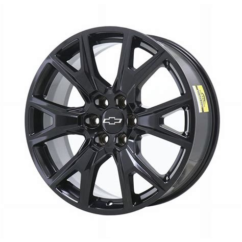 CHEVROLET SILVERADO 1500 2020 - 2023 GLOSS BLACK Factory OEM Wheel Rim ...