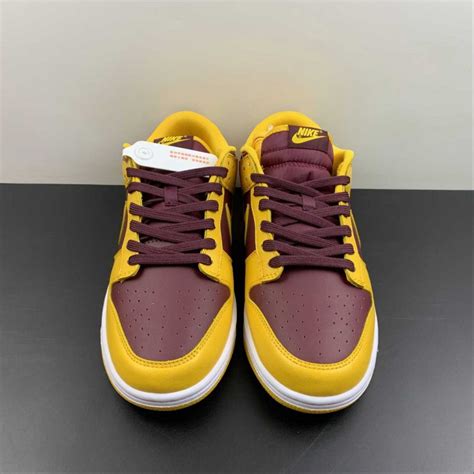 Nike Dunk Low “Arizona State” Burgundy/Yellow For Sale – The Sole Line