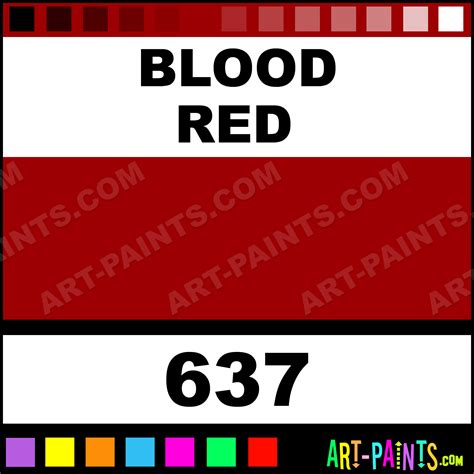 Blood Red Classic Acrylic Paints - 637 - Blood Red Paint, Blood Red Color, Old Holland Classic ...