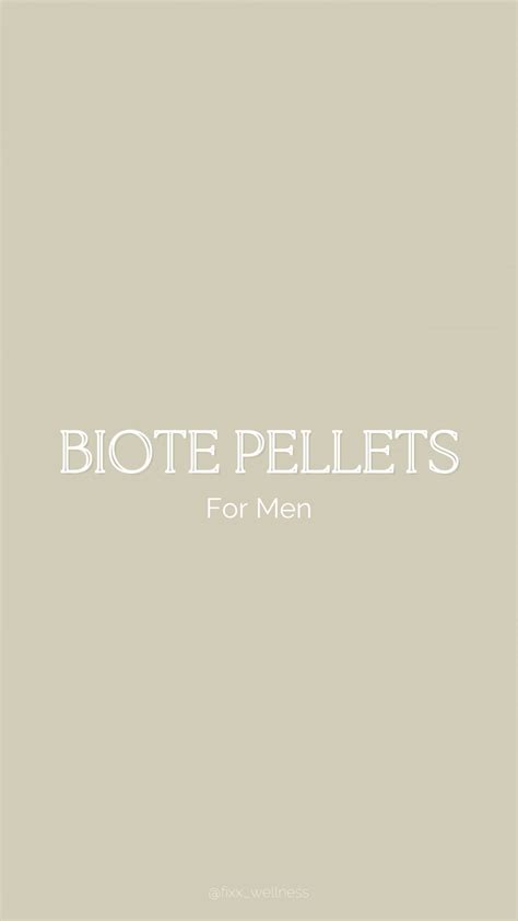 Let’s talk BioTe Pellets for Men! Many men come to us because they can’t keep up with their ...