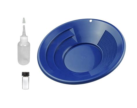 10" Blue Gold Pan Panning Kit | eBay