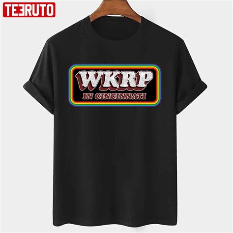 Wkrp In Cincinnati Retro Rainbow Fanart Design Unisex T-shirt - Teeruto