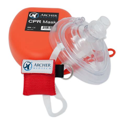 Archer MedTech CPR Mask with One-Way Breath Valve - First Aid Face Shi – Discount TENS