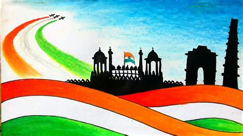 gantantra diwas ki drawing||independence day||republic day 2021 - YouTube