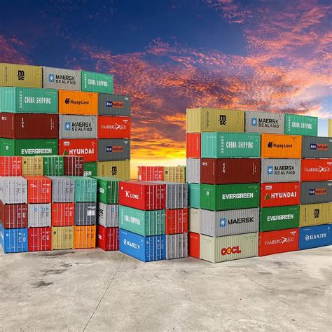 HO Scale C8726 1pc 20ft Freight Container HO Scale 1:87 20 Foot Shipping Container Model ...