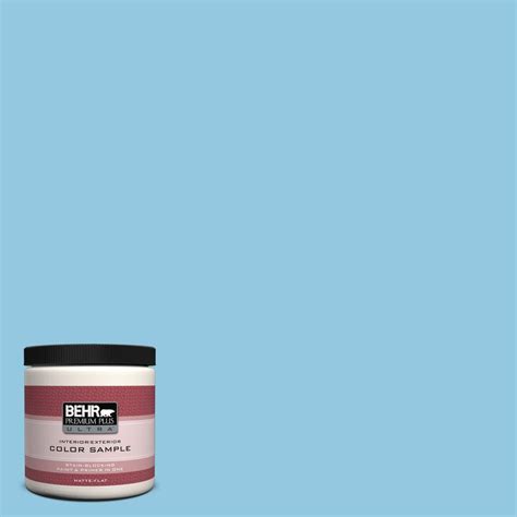 BEHR Premium Plus Ultra 8 oz. #550D-4 Caribbean Coast Interior/Exterior ...