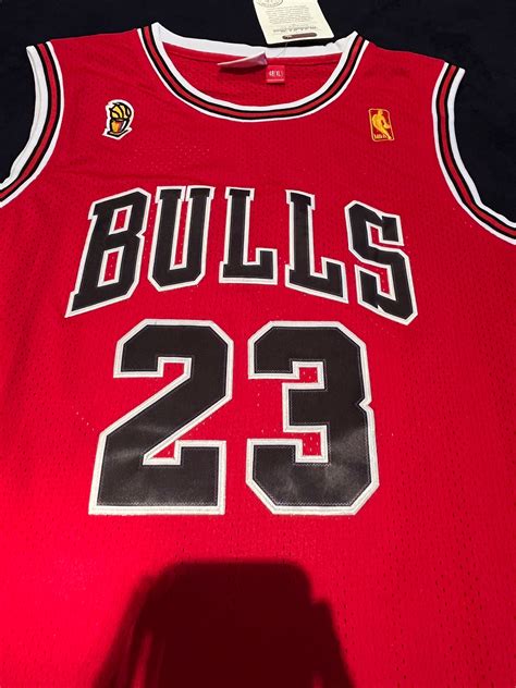 Michael Jordan Signed 23 Jersey Red Bulls Mitchell and Ness - Etsy