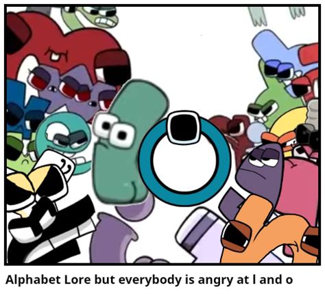 Alphabet Lore but everybody is angry at l and o - Comic Studio