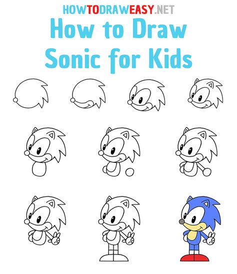 Comment Dessiner Sonic 3 Easy Drawings Dibujos Faciles Dessins | Porn ...