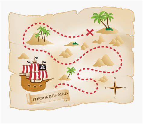 Fun Treasure Map For Kids , Free Transparent Clipart - ClipartKey