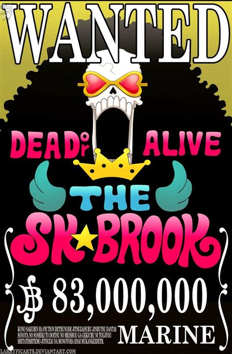 Brook Wanted Poster by LarryficArts on DeviantArt | One piece comic, One piece funny, One piece ...