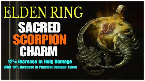 ELDEN RING - Location: Sacred Scorpion Charm | Increase Holy Damage By 12% - YouTube