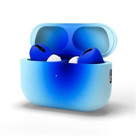 Airpods Pro 2nd Painted in Blue Colors Gradient Aesthetic - Etsy