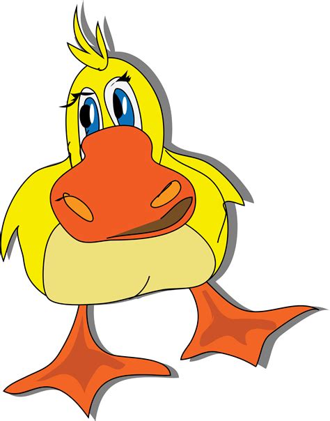Clipart - cartoon duck
