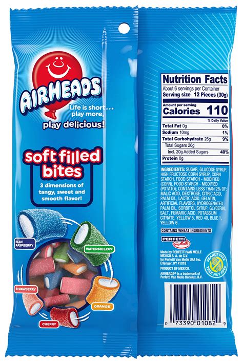 Airheads Soft Filled Bites, Party, Non Melting, 6 Ounce (Pack of 12) - Buy Online in UAE ...