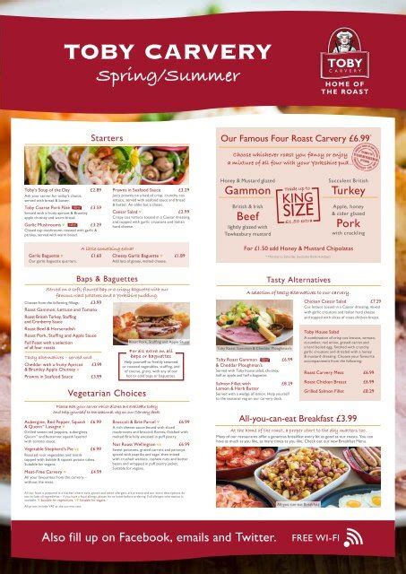 Menu 2024 Toby Carvery Old Windsor In Windsor TheFork, 58% OFF