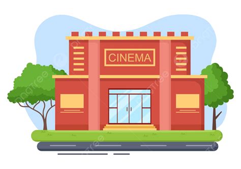 Edifício De Cinema Ou Cinema Para A Indústria De Entretenimento Moderna PNG , Pipoca, Câmera ...