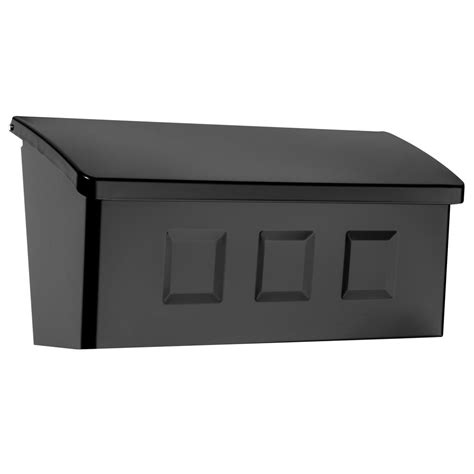 Architectural Mailboxes Wayland Black Wall Mount Mailbox-2689B-10 - The ...