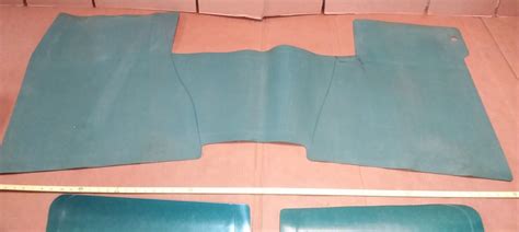 NOS GM 1967 Chevy Impala Caprice front & rear turquoise floor mat set ...