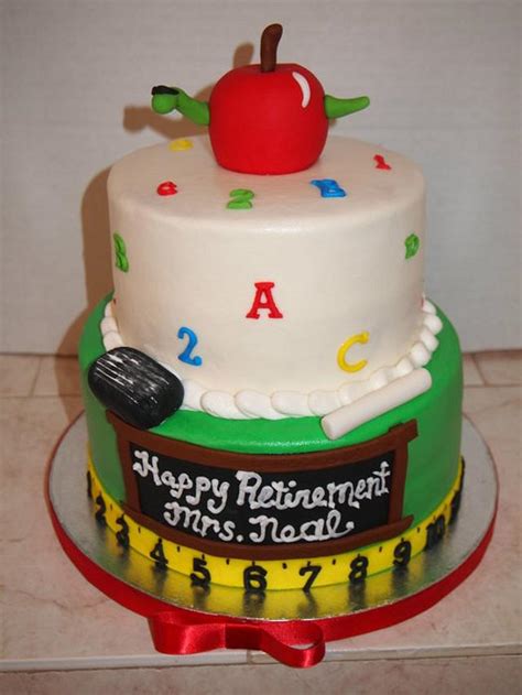 Teacher Retirement Cake - Decorated Cake by Christie's - CakesDecor