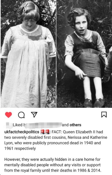 Queen Elizabeth II's severely disabled cousins : r/TrueAnon