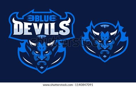 Blue Devils Sport Logo Stock Vector (Royalty Free) 1140847091