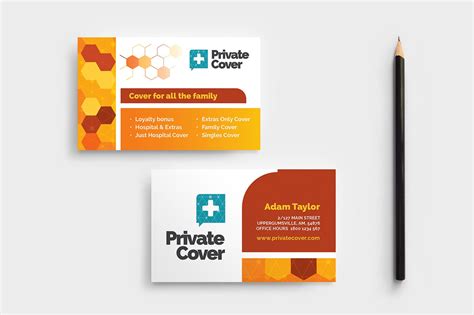 Health Insurance Business Card Template in PSD, Ai & Vector - BrandPacks