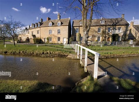 Lower Slaughter Village The Cotswolds Gloucestershire The Midlands ...