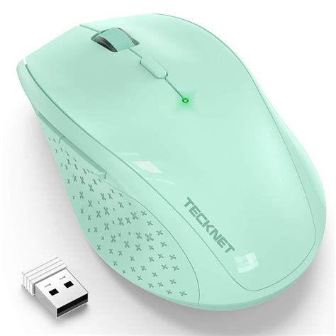 TECKNET Wireless Mouse, 2.4G USB Computer Mouse with 6-Level Adjustabl