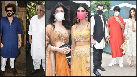 Rhea Kapoor-Karan Boolani Wedding: Arjun, Shanaya, Khushi, Boney and Sanjay Kapoor arrive at ...