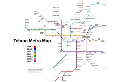 Tehran Metro Line 3 Route Map 2024, Stations & Metro Lines - YoMetro