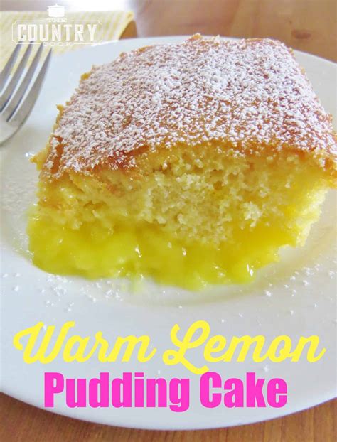 Warm Lemon Pudding Cake (Lemon Lava Cake) - The Country Cook