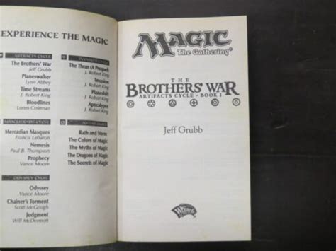 Jeff Grubb, Magic The Gathering, The Brothers’ War, Artifacts Cycle – Book 1 | Deadsouls Bookshop