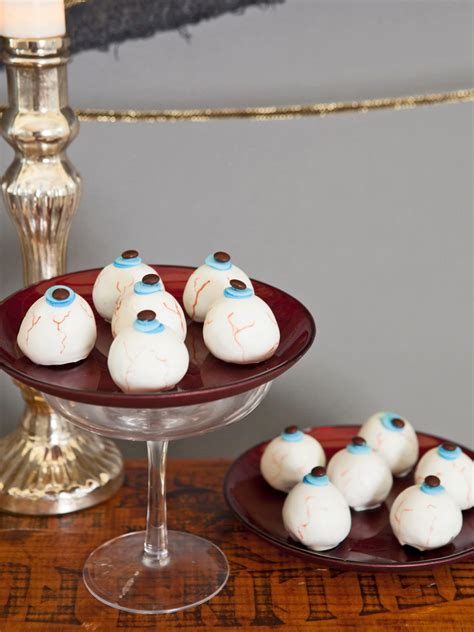 Halloween Party Food: Cake Ball "Eyeballs" Recipe | HGTV