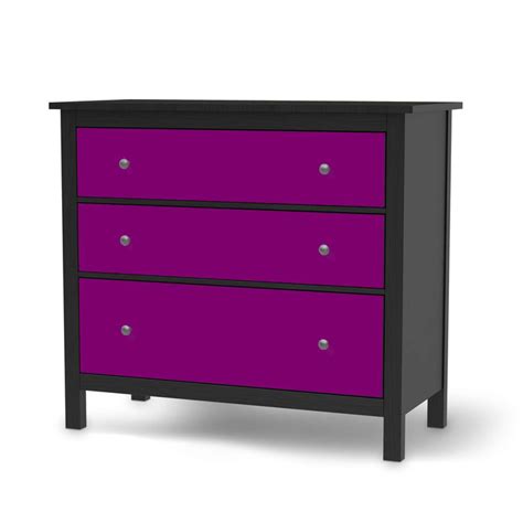 Möbelfolie IKEA Hemnes Kommode 3 Schubladen - Flieder Dark