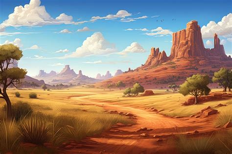 Outback landscape outdoors desert. AI | Free Photo Illustration - rawpixel