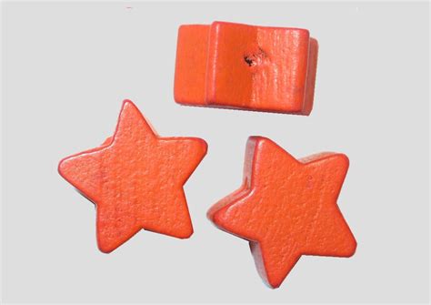 15mm Wooden Star – Click here to view colours – Bead, Trimming & Craft Co