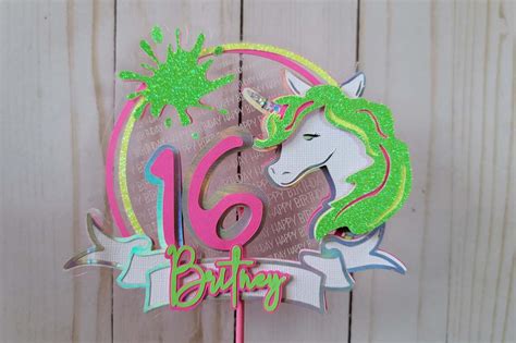 Neon Light Up Cake Topper – The 12x12 Cardstock Shop